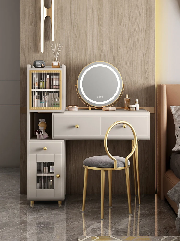 Dressing table, simple and large, with integrated storage and storage, master bedroom table