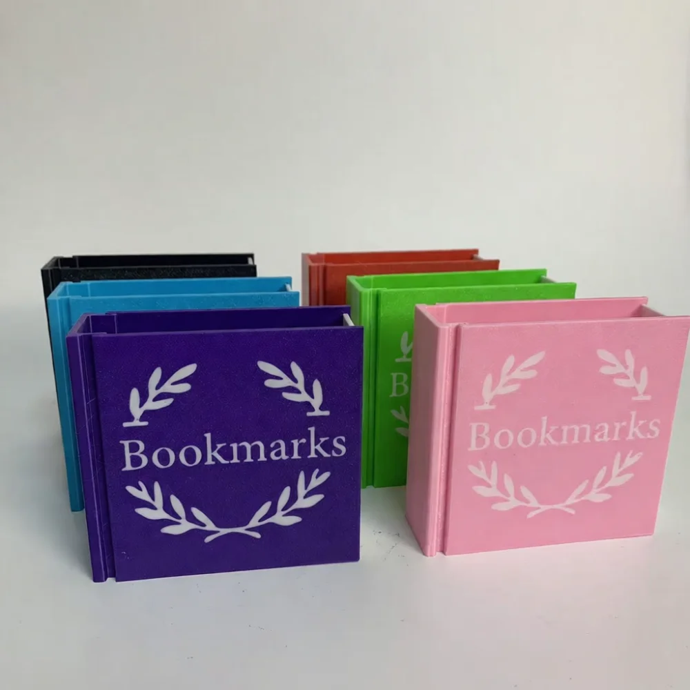 Decorative Bookmark Stand Desk Organizer Pen Container Bookshelf Storage Rack Minimalist Style Office Study Accessory Tool