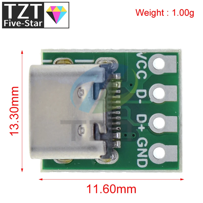 1/5/10Pcs USB 3.1 Type C Connector 16 Pin Test PCB Board Adapter 16P Connector Socket For Data Line Wire Cable Transfer image 2