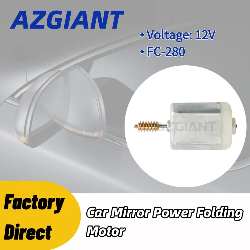 AZGIANT Auto Fold Side Mirror Motor Quiet Operation Mirror Actuator Motor FC-280 12V for Peugeot 307cc 307SW