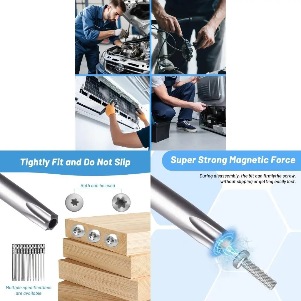 

652F 100mm Bits Driver Tamper Proof Security Drill Bit Set Screwdriver