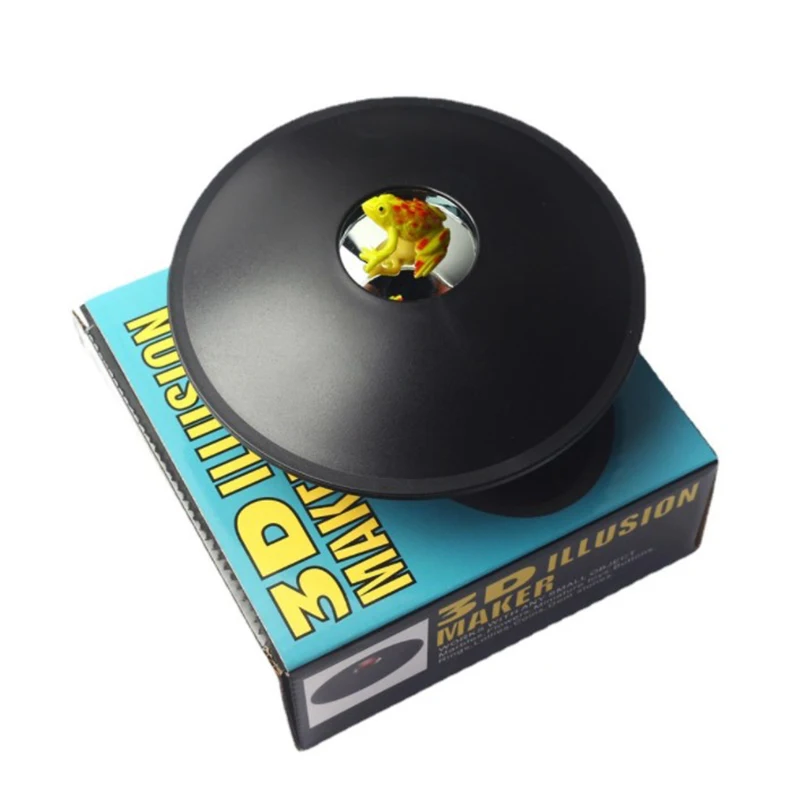 Creador de ilusión de espejo mágico 3D, fabricante de holograma negro Mirage, Reflector parabólico para niños, educación, ciencia, juguetes divertidos
