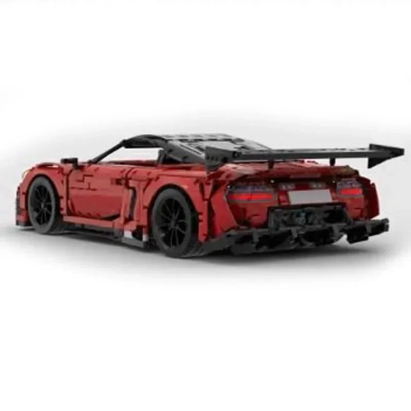 Nouvelle technologie MOC-148228 9FF échelle GT9-R 1:8 Sbuilding nuit Hypercar Super voiture de course assemblage jouets modèle garçons cadeaux d'anniversaire