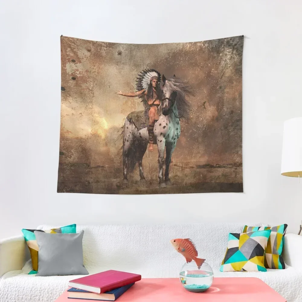 

Great Spirit Chief Tapestry Home Decorators Wall Art Tapestry