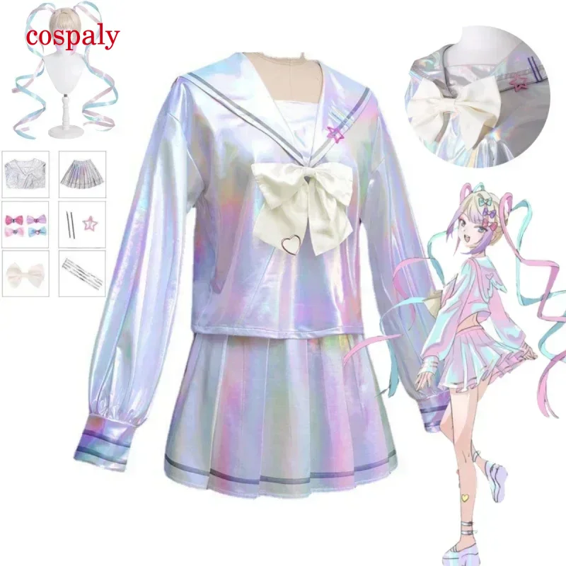 ロリータの女の子のセーラーユニフォーム,コスプレ,ゲーム,オーバードーズの天使,女の子のjk制服,ハロウィーンのカーニバルパーティーの服