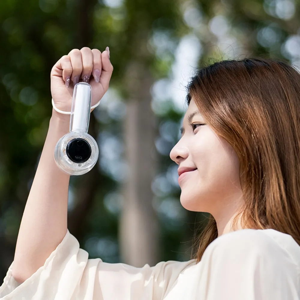 

Ручной вентилятор с подсветкой, портативный зарядный вентилятор типа C со шнурком, ручной мини-вентилятор, светодиодный дисплей и регулировка скорости