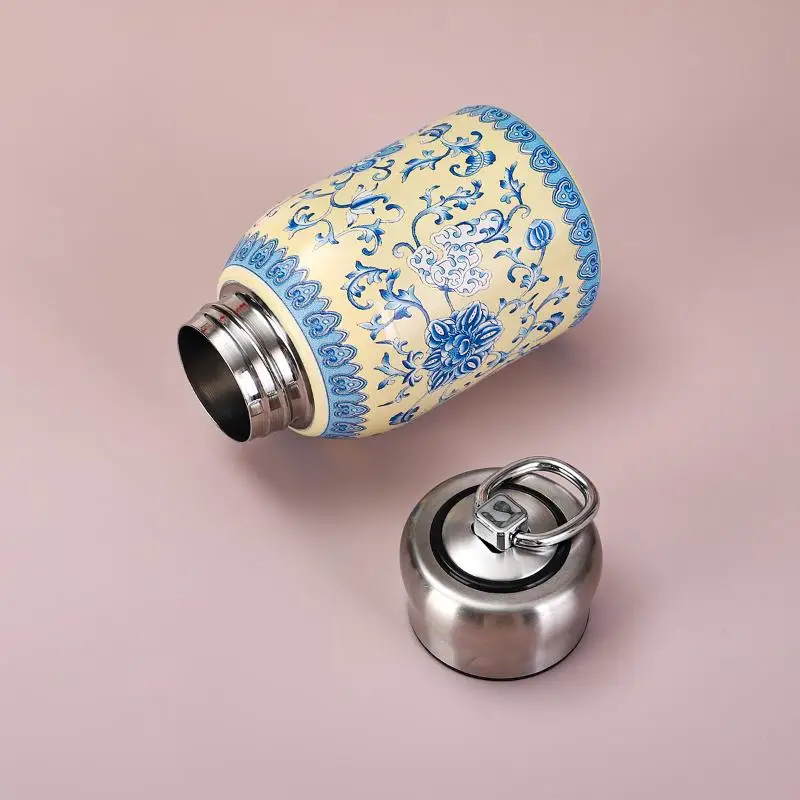 300ml Portable Pocket Cup Insulated Cup Outdoor With Lifting Ring Double-Layer Vacuum Handy Cup Stainless Steel Insulated Cups