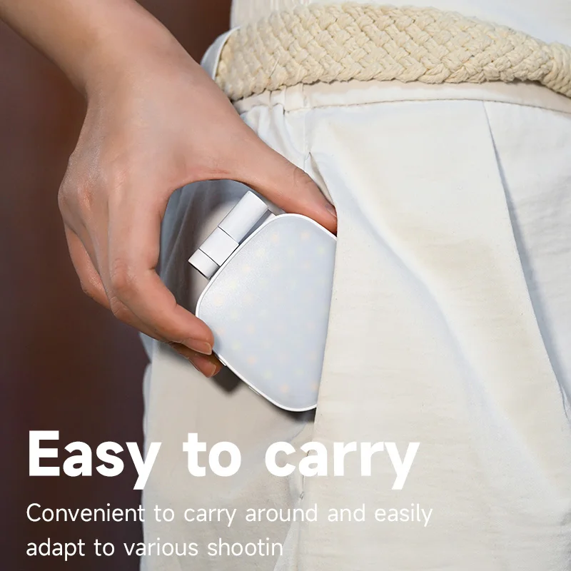 ضوء سيلفي محمول مع مرآة مكياج للهاتف المحمول