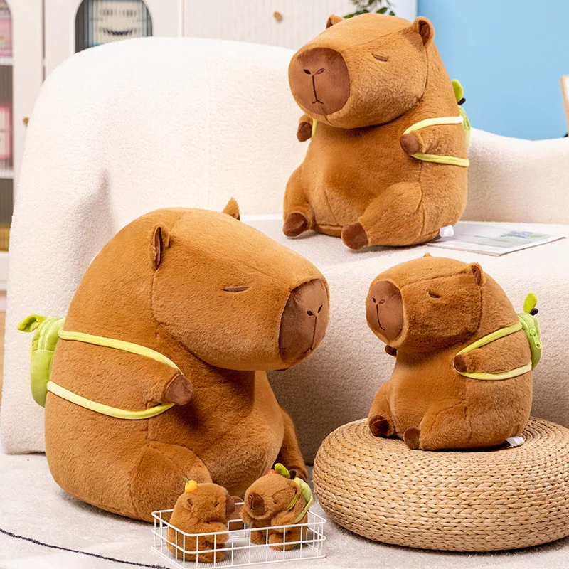 Animales de peluche de capibara Kawaii, juguetes de capibara de peluche súper suaves para niños, muñeco de capibara de peluche para niñas y niños, regalos de cumpleaños