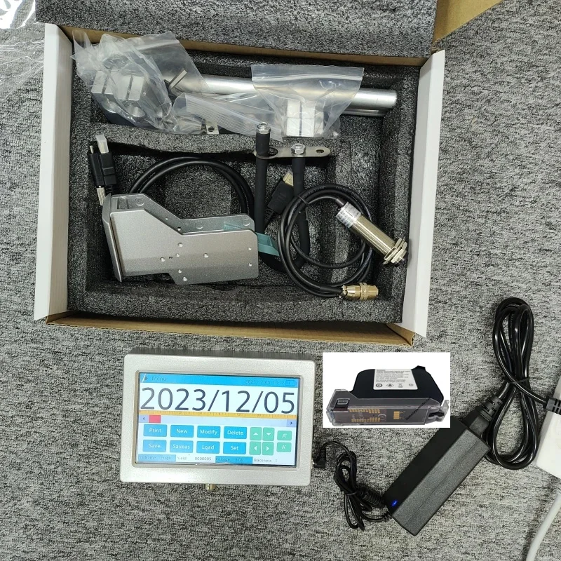 7 inch screen 12.7mm 17 languages automatic coding machine mask logo printer Online Inkjet Printer Thermal Inkjet TIJ Printer