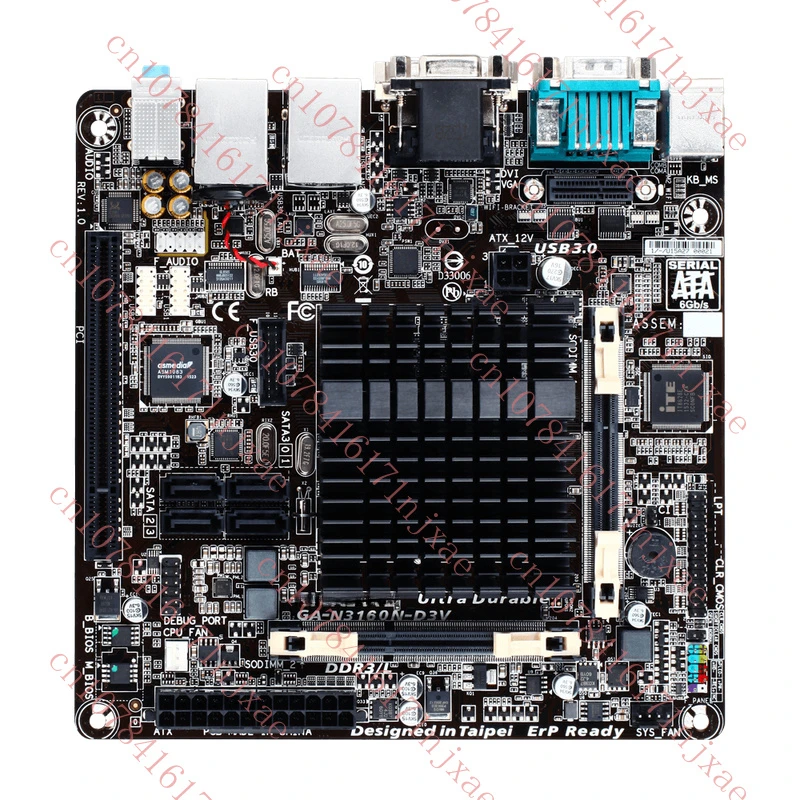 

ДЛЯ GIGABYTE GA-N3160N-D3V N3160 8 ГБ VGA+DVI-D Тест материнской платы ОК.
