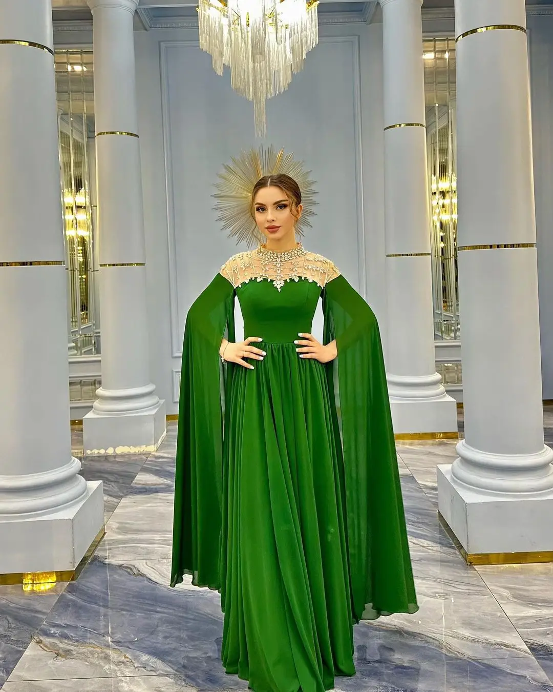 Luxury Evening Dresses Pleat Beading Prom Dresses A line Off The Shoulder Floor Length Saudi Arabia Women's Party Gowns Vestidos