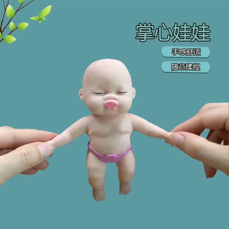 Stress Relief Doll Funny Soft Life-Like Babies Doll Funny Gifts for Friends Slow Rising Toy De-Compression Simulation Toys For