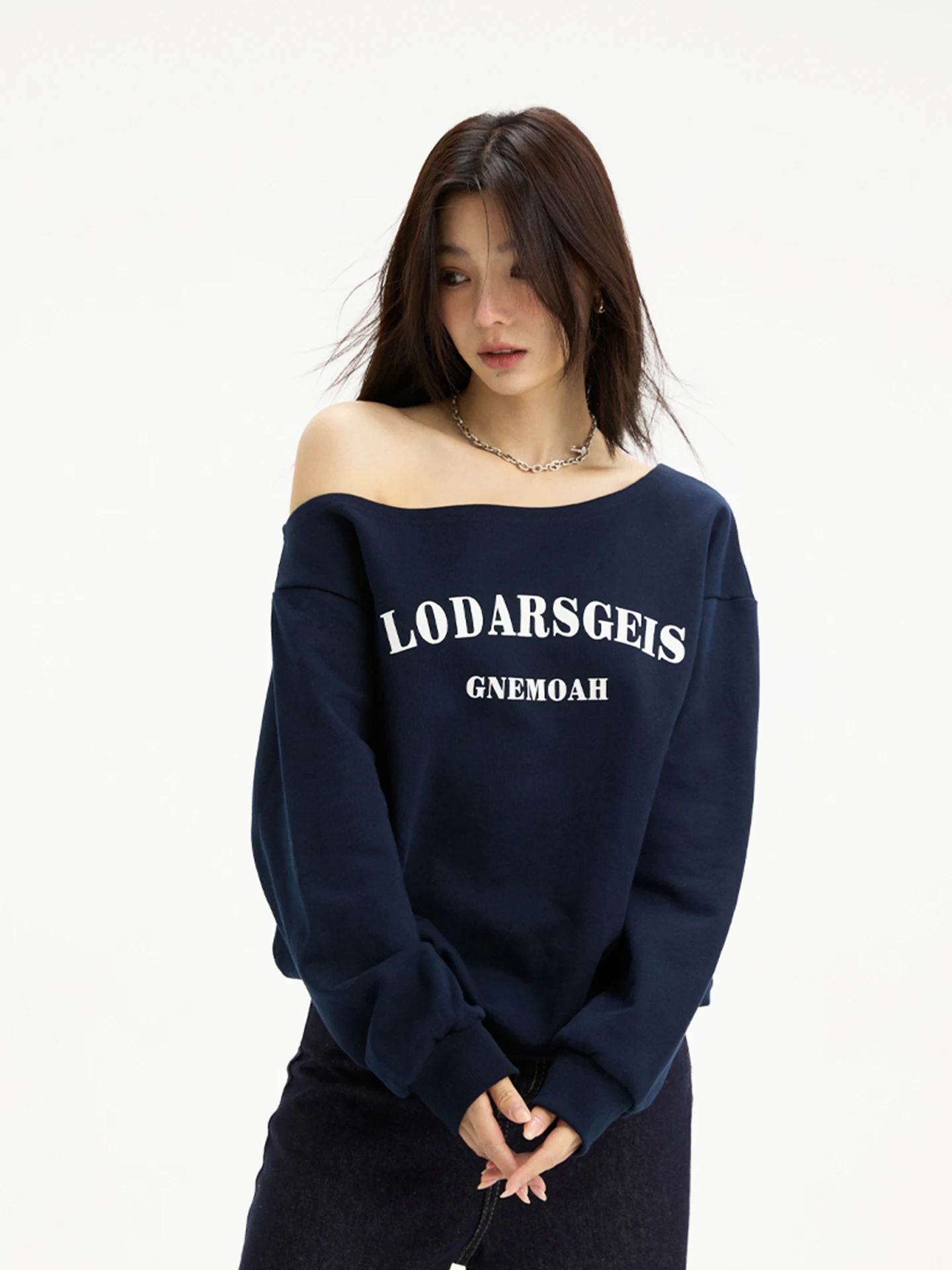 

GNEMOAH Американский свитшот с буквенным принтом, свободный крой, с длинными рукавами, повседневный, универсальный, на осень-зиму, новинка