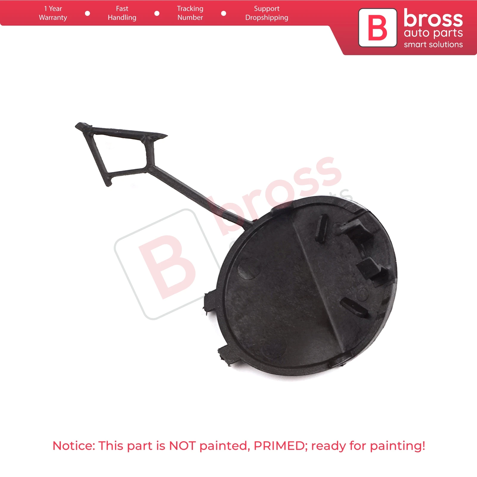 BSP1164 Front Bumper Tow Hitch Eye Hook Cover Cap for Seat Leon MK4 KL8 KL1 KLG 2020-On HB Sportstourer 5FA807241