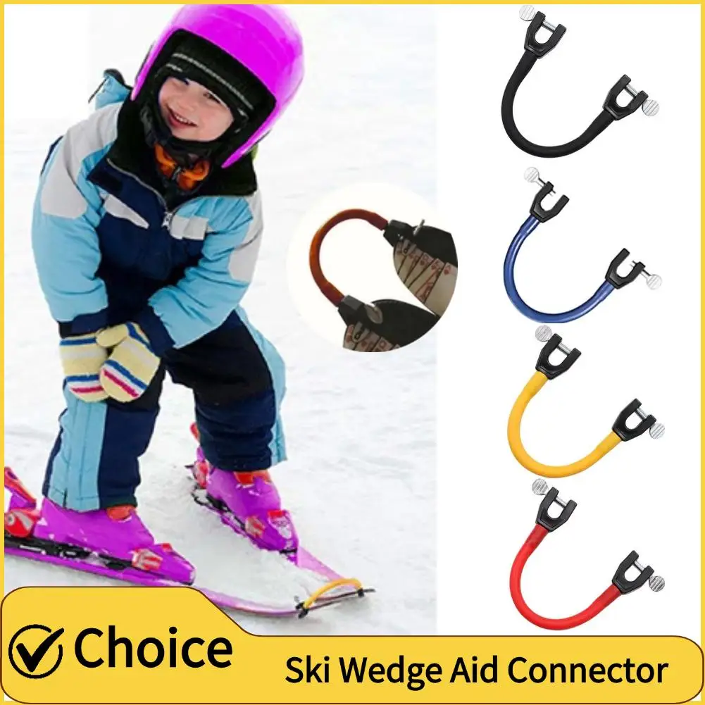 Conector de punta de esquí para principiantes, invierno, niños, adultos, ayuda para entrenamiento de esquí, ejercicio al aire libre, esquí, Snowboard, accesorios