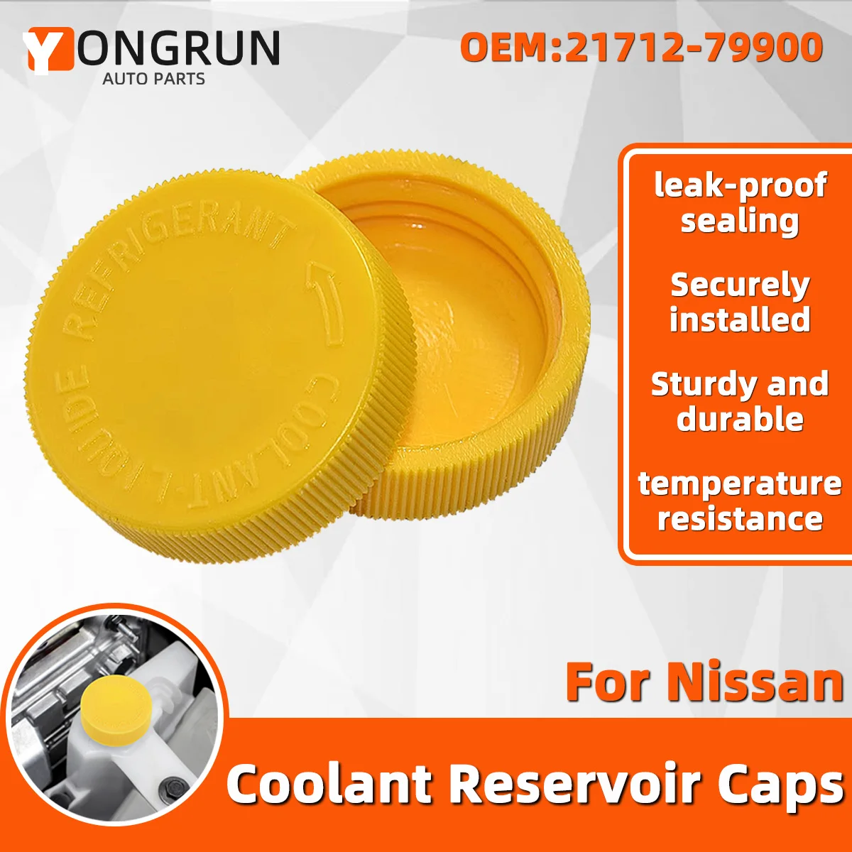 YONGRUN 1/2/5/10pcs Coolant Reservoir Cap Cleaning Fluid Reservoir Cap Suitable For Mazda 6 2002-2013 Models 2010-2018 Models
