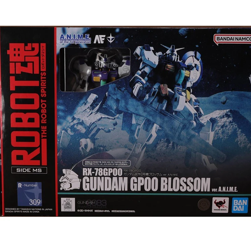 Bandai Original GUNDAM R0BOTRX-78GP00 Gundam Pilot No 0 - FlowerAnime Action Figures Model Collectible Ornament for land warfare