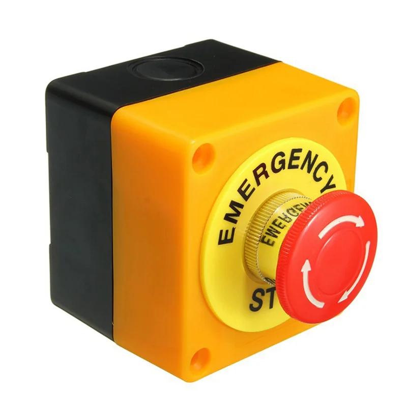 2PCS LAY37-11ZS Elevator Freight Elevator Emergency Stop Button Switch Box Emergency Stop