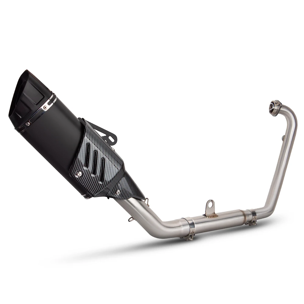 

250NK exhaust system For CFMOTO 250SR 300SR 250SS 300SS 250NK 300NK 250CLX 300CLX 250/300 SR/SS/NK/CLX Moto muffler Front pipe