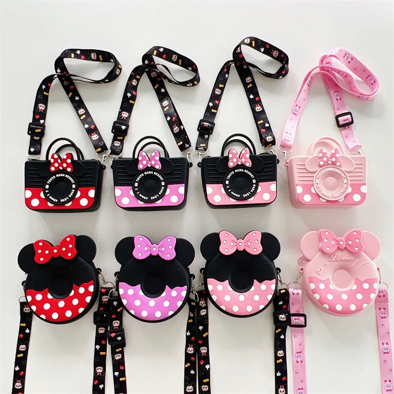 Borsa a tracolla Cartoon Disney borsa a tracolla per bambini nuova di Kawaii Fashion Cartoon Minnie Mickey borsa a tracolla per bambini