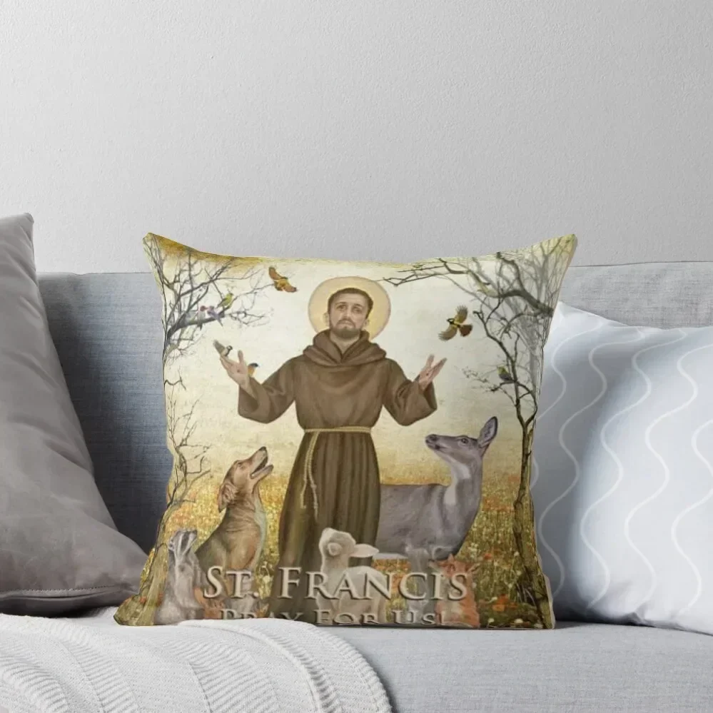 Saint Francis of Assisi, Francis of Assisi, friar, san Francesco Throw Pillow Bed pillowcases Sofa Cover pillow