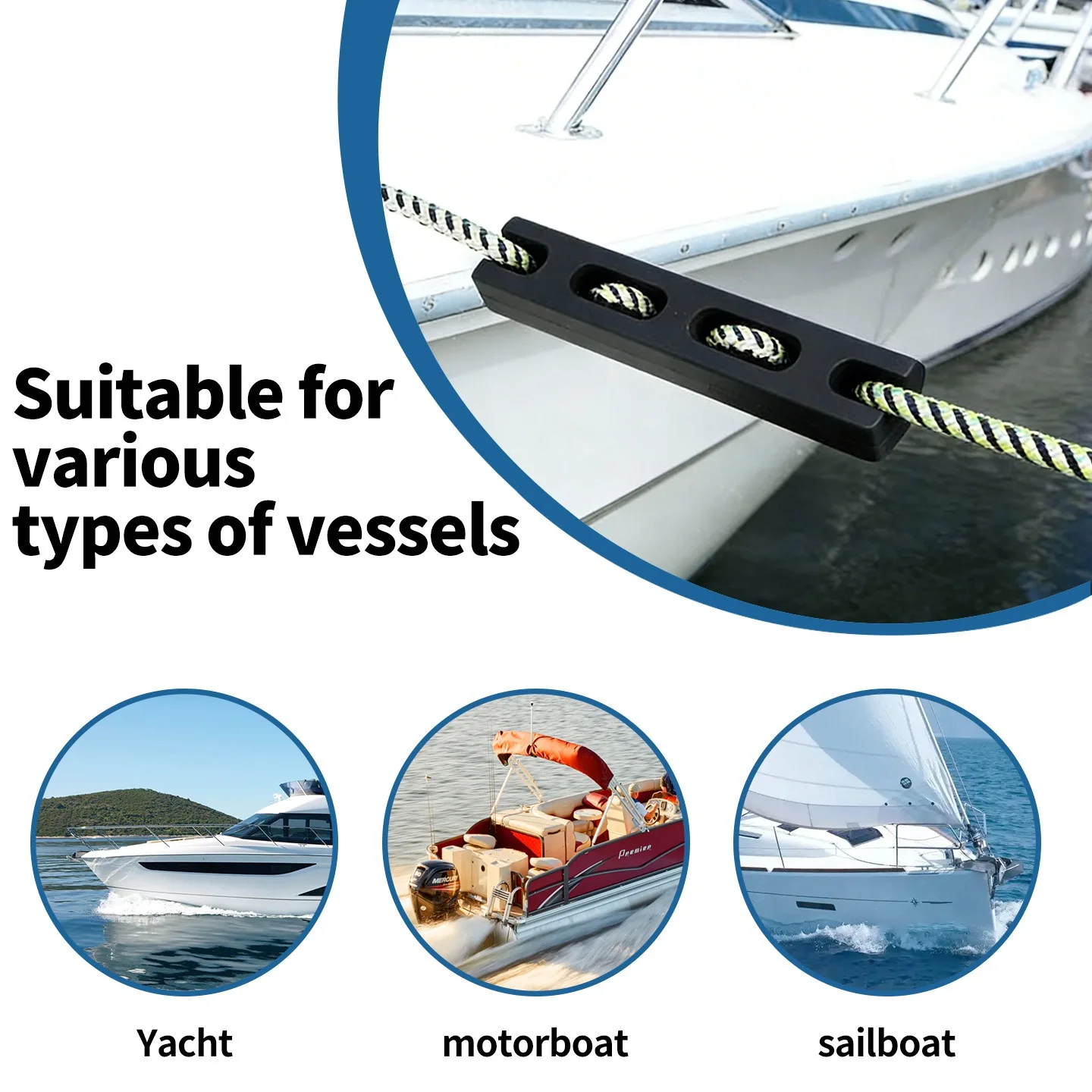 Heavy Duty Mooring Line Shock Absorber, Marine Dock Rope Damper, Anti-Shock Accessory for Yacht & Boat
