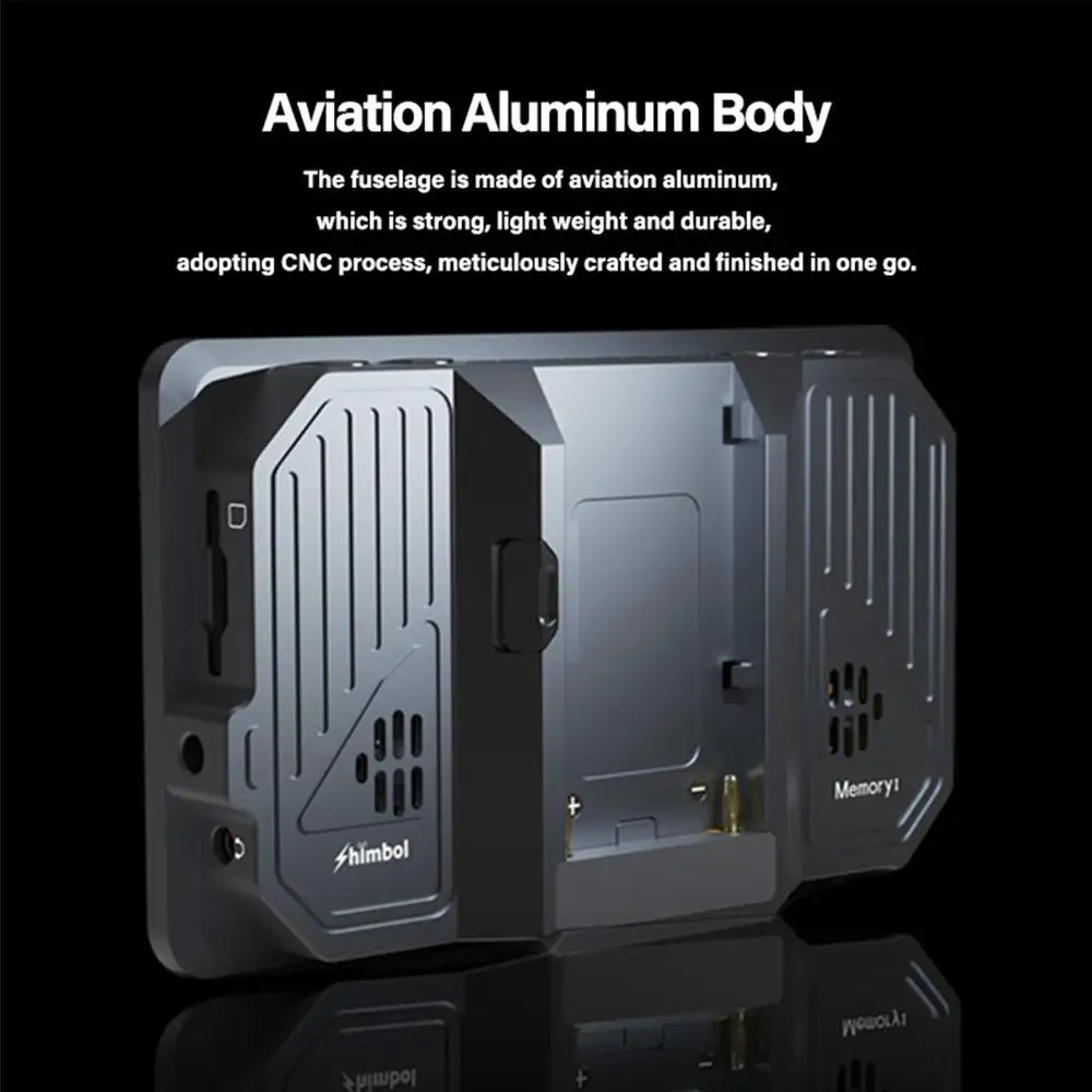 SHIMBOL MEMORY I 5.5 بوصة 2000nits 4K HDR شاشة تعمل باللمس شاشة LUT ثلاثية الأبعاد لكاميرا DSLR / شاشة تسجيل الفيديو Mp4