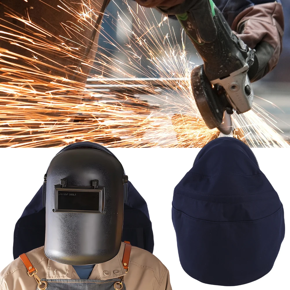Full Protection Neck Extended Headcover with Press Fit Seal Welding Hood Accessories for Welder Helmet Cap Hat Stuff
