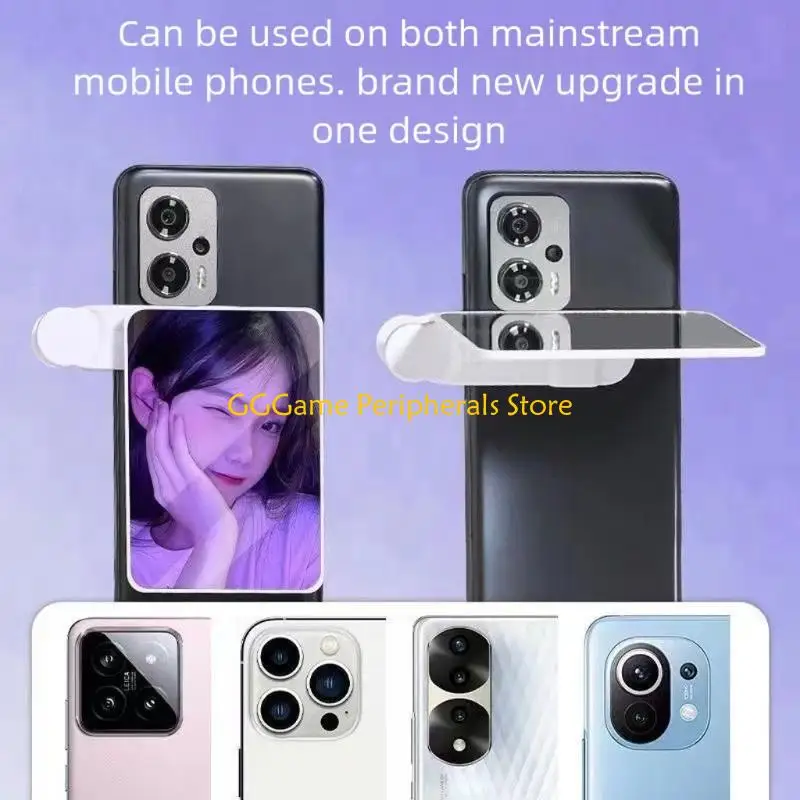 U55B Double Purpose Phone Camera Clip With Selfportrait Glass And Reflective Face For Breathtaking Outdoor Injections