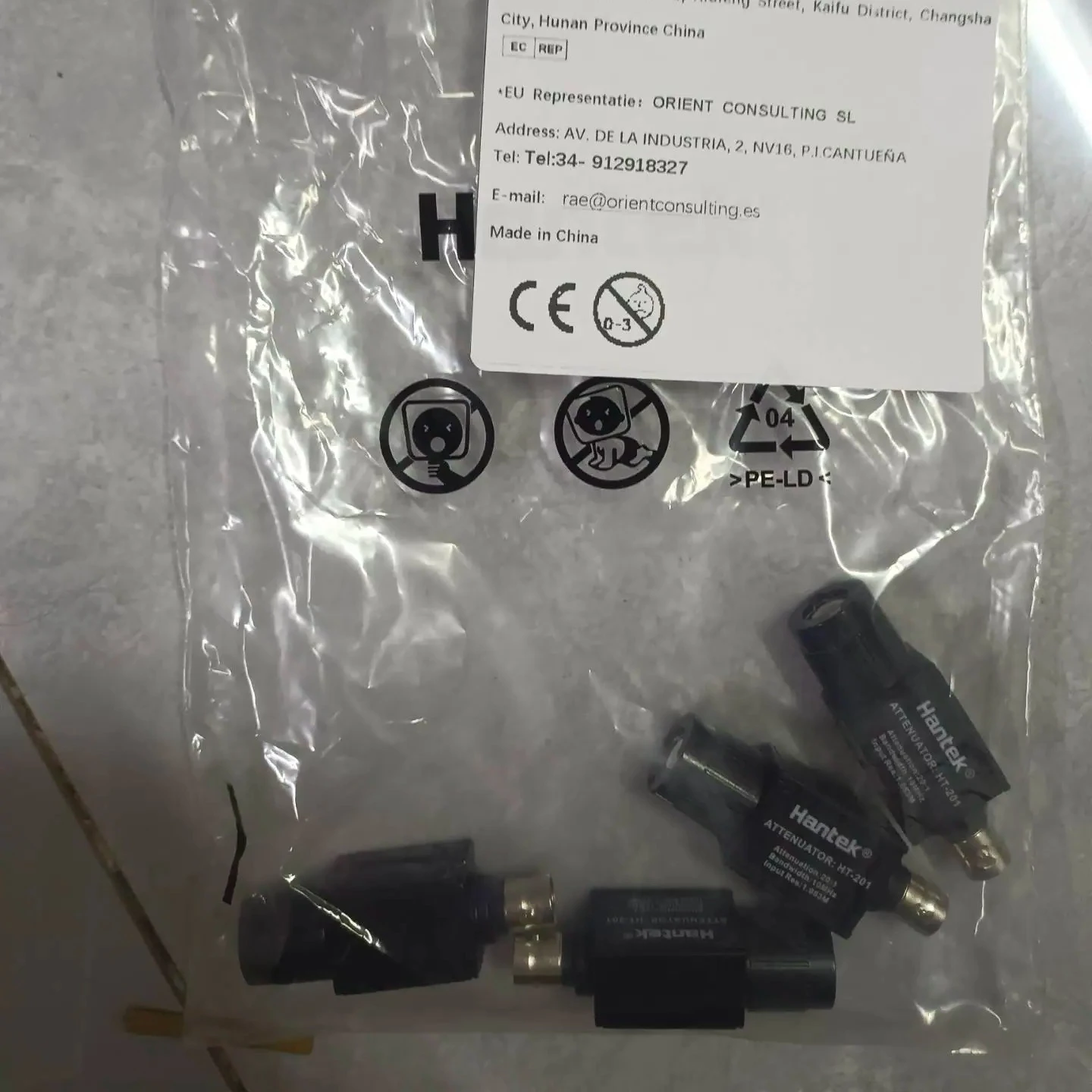20:1 Signal Passive Attenuator HT201 Hantek 10MHz Bandwidth 300V Oscilloscope Adapter for Automotive Measurement