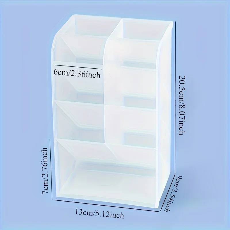 1PC New Oversized Desktop Organizer - Multi-Use Pen Holder & Cosmetic Storage Box for Study/Office