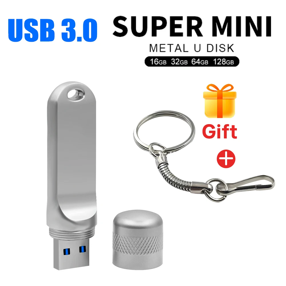 

Микрофон USB 3.0 Флэш-накопитель 128 ГБ Мини-металлическая память 64 ГБ Золотой флэш-накопитель 32 ГБ Креативный подарок Серебряный флэш-накопитель 8 ГБ с ключом