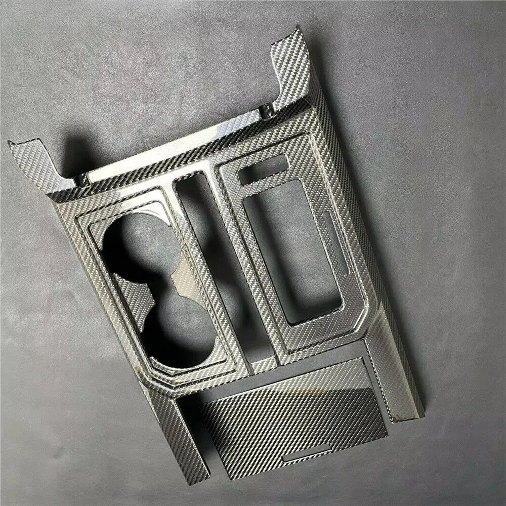 Car Interior Central Console Gear Shift Panel Stickers Cover Trim for F150 Raptor 2015- 2020 Car Accessories Real Carbon