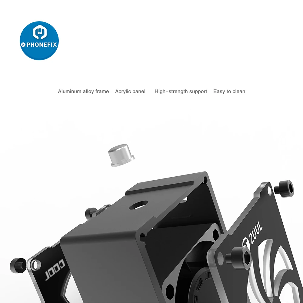 OSS Mini พัดลม2UUL Cuul Mini Cooling พัดลม5V Type-C USB ชาร์จ Soldering Fume สำหรับโทรศัพท์ PC เมนบอร์ดซ่อมเครื่องมือ
