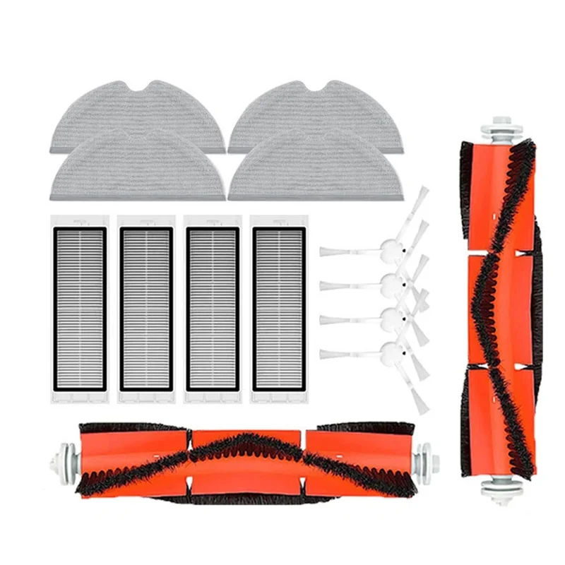 로봇 진공 청소기 브러시 HEPA 필터 걸레 천 교체, 청소 예비 부품, 샤오미 Mijia F9 1C 2C 1T 용 액세서리