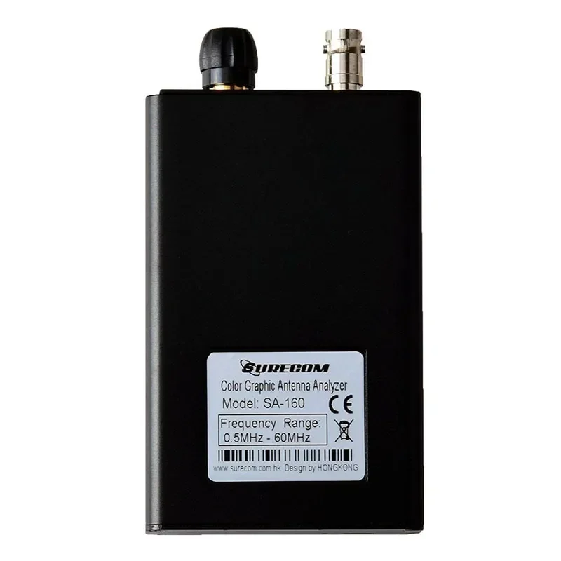0.5-60MHz Antenna Analyzer, Color Graphic RF Impedance Tester with BNC Connector for Two-Way Radios