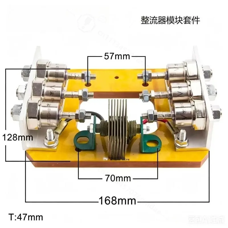 Bridge Rectifier Diode Kit Three Phase Diode Rectifier Replacement Spare Parts for Diesel Generator Industrial Components