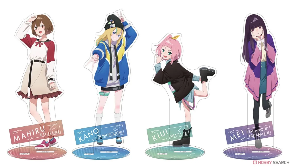 Charm Anime Fans Gifts Jellyfish Can't Swim in the Night Acrylic stand Acrylic  Stand Desktop Decor Standing Gifts About 15cm