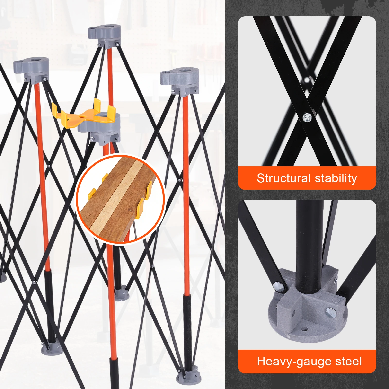 

36-дюймовая портативная складная рабочая подставка с ремнем для переноски