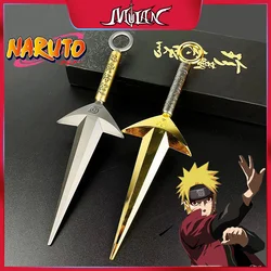 8.66inch Naruto Flying Thunder God Weapon Solid Metal Craft Model Cosplay Ninja Props Namikaze Minato Kunai Desk Ornaments Toys