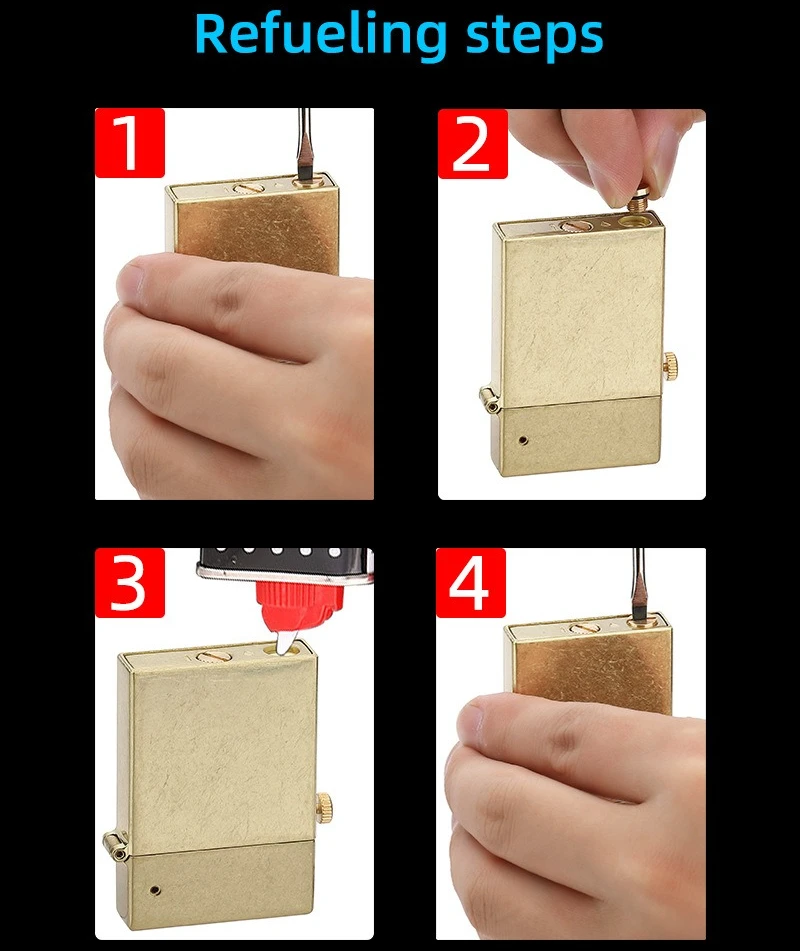 2026 New Retro Grinding Wheel High-end Kerosine Lighter, One-click Ignition Metal High-value Lighter for Boyfriend