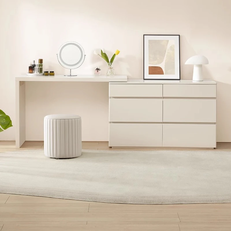 

Туалетный столик в стиле середины века, органайзер для кофе, деревянный сервировочный столик, косметический столик, акриловая мебель для макияжа