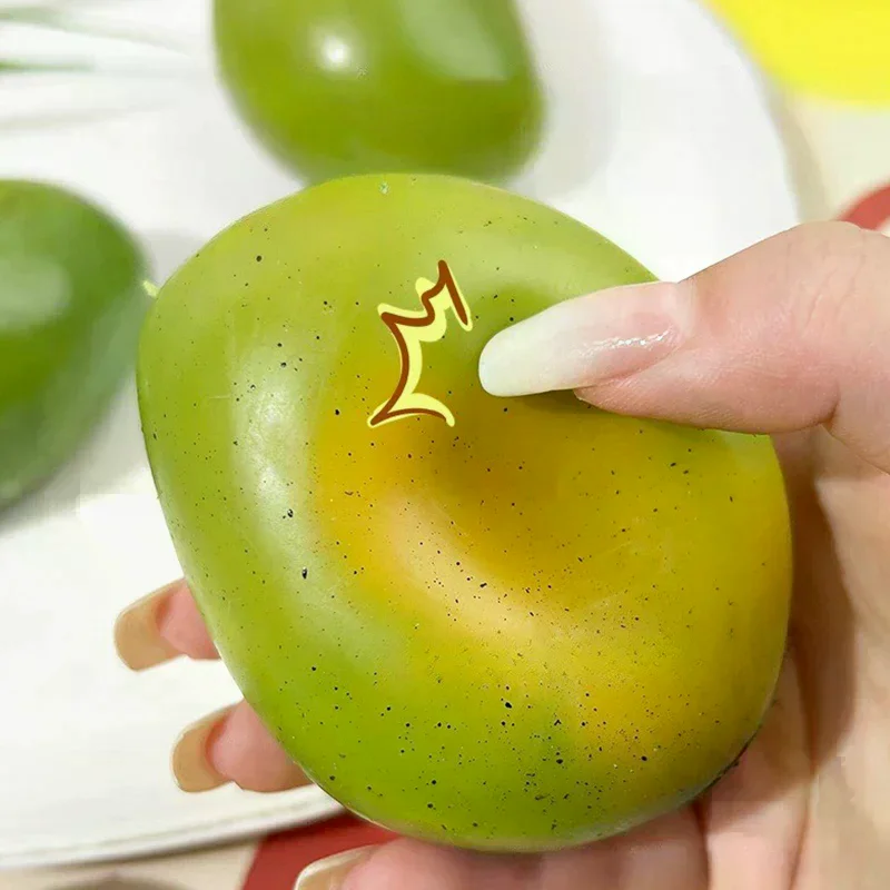 Squeeze Toy Color Changing Mango Mochi Pinching Toy Slow Rebound Stress Release Toy Decompression Toy Creative Toys Gifts
