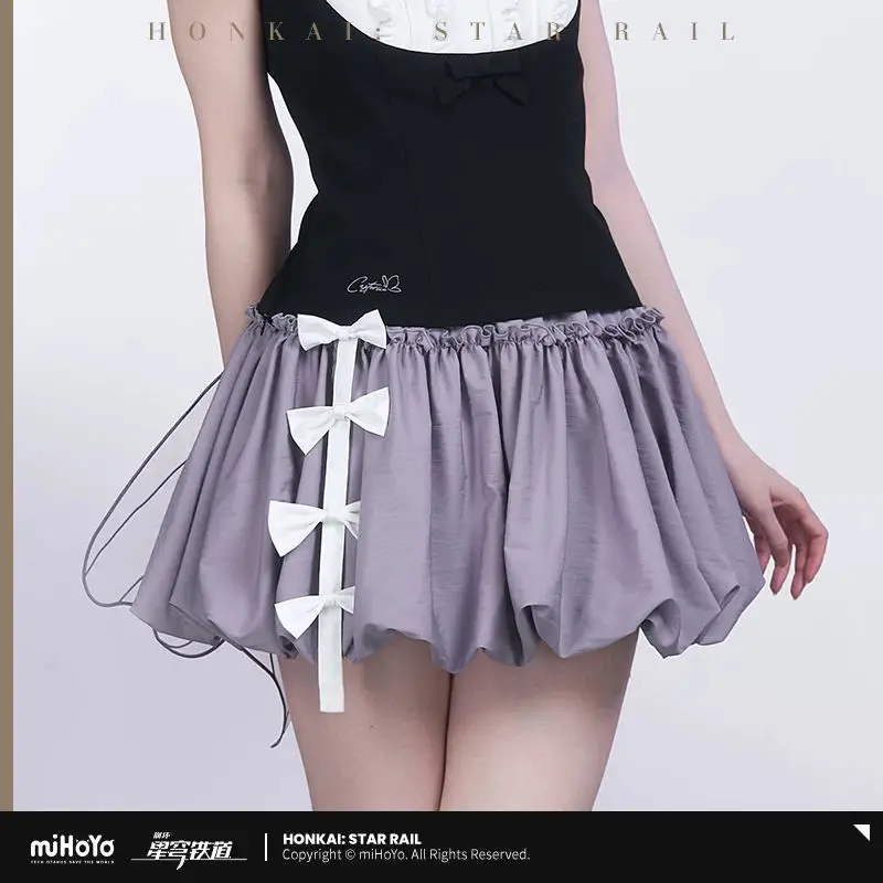 

[Genuine] miHoYo Game Castorice Skirt Honkai Star Rail Castorice Theme Series Bud Skirt Slim Fit Short Skirt Cosplay Xmas Gifts