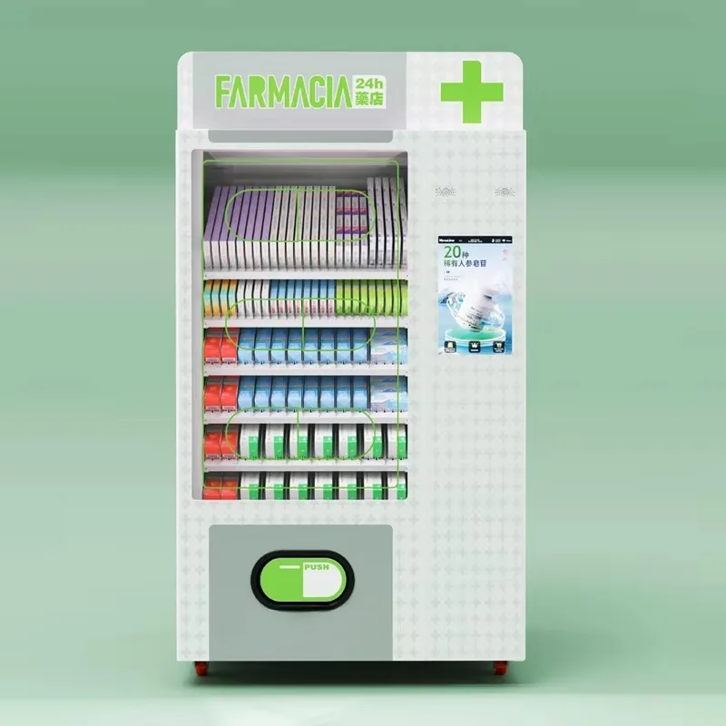 Customized New Unattended 21.5 Inch Touch Screen OTC Medical Pharmacy Smart Drug Medicine Vending Machine for Sale
