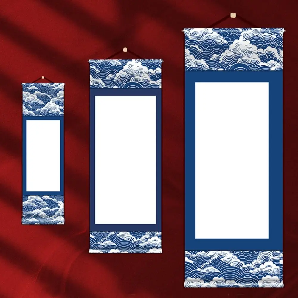 Бумага для рисования, винтажная рисовая бумага, свиток в китайском стиле, самодельные подарки, пустой подвесной пустой свиток, поделки ручной работы S/M/L