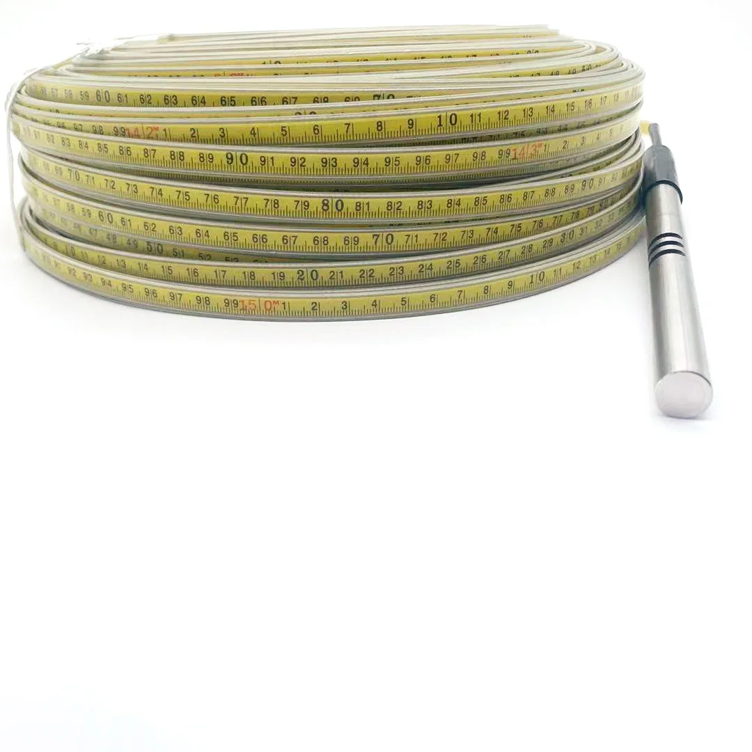 30-500m water level measuring tape steel ruler cable with probe water level meter tape