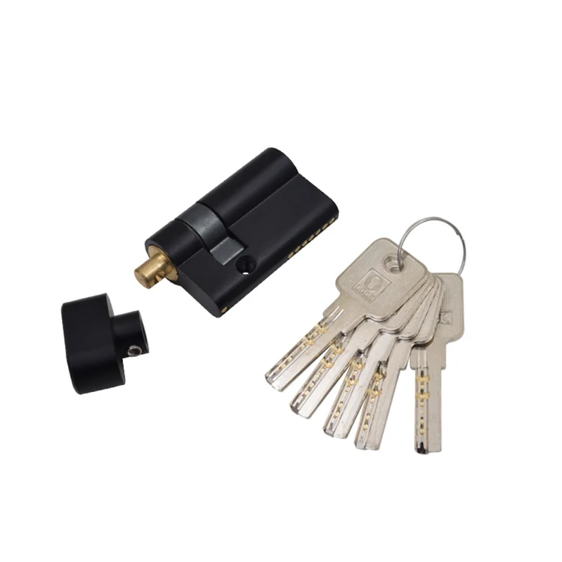 Picture 5: Pure Copper 51mm Diameter Glass Door Lock Core Large Single Cylinder Lock with Key Bile Eccentric Mechanism for Security
