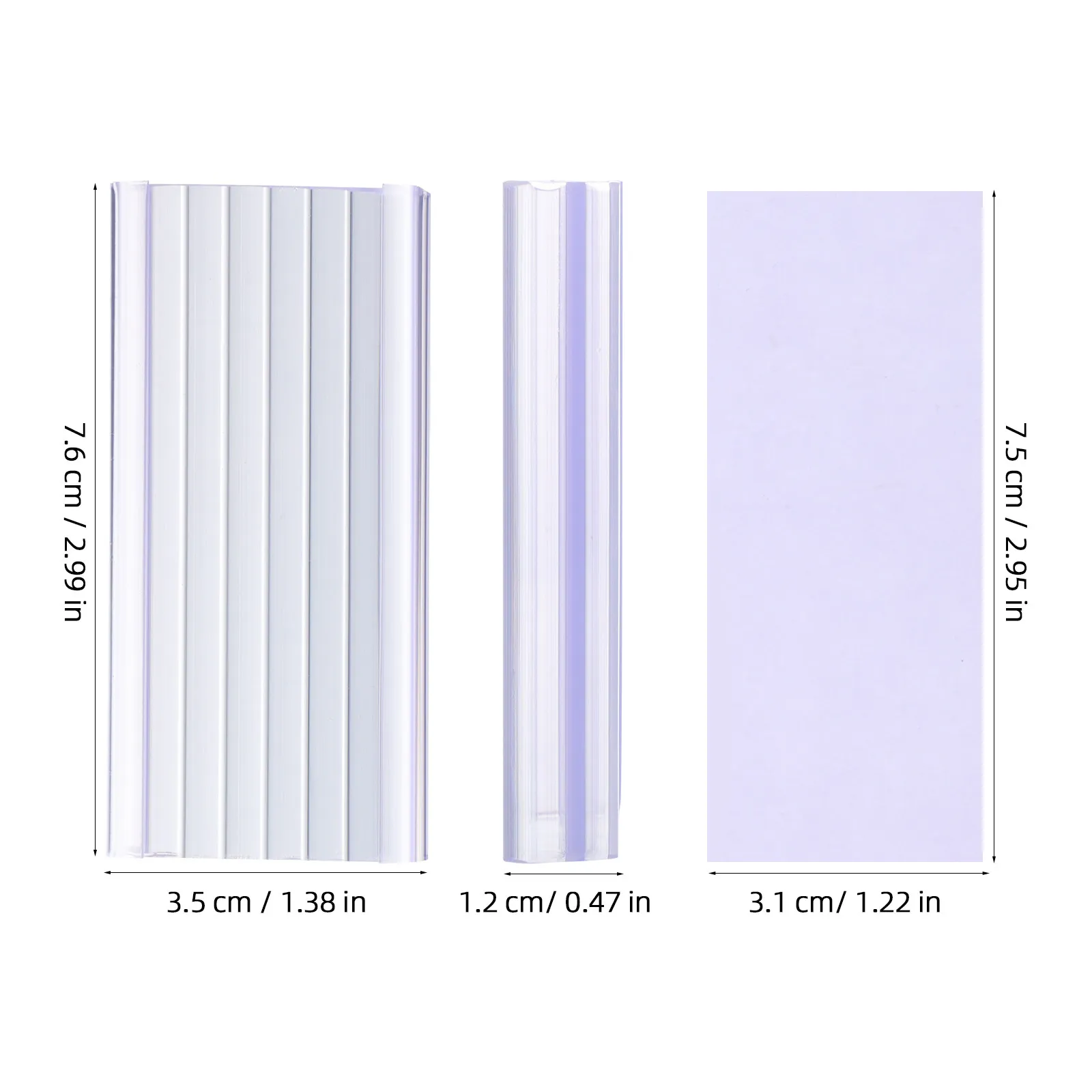 30Sets Wire Rack Accessories Clear Label Holders for Wire Shelving Retail Store Shelf Tags Easy Replacement Paper Inserts